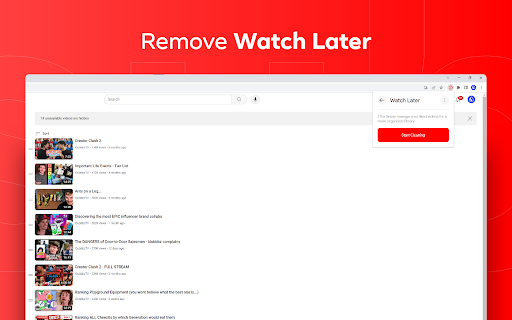 Cleanify  from Chrome web store to be run with OffiDocs Chromium online