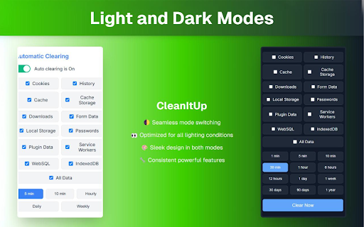 CleanItUp Auto History  Cache Cleaner  from Chrome web store to be run with OffiDocs Chromium online