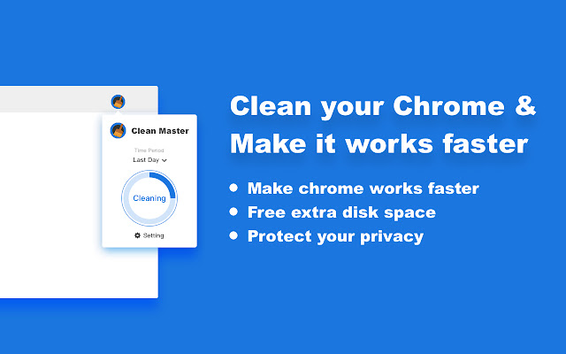 Clean Master: the best Chrome Cache Cleaner  from Chrome web store to be run with OffiDocs Chromium online