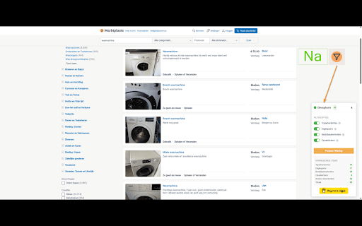 Cleanplaats Marktplaats zonder spam  from Chrome web store to be run with OffiDocs Chromium online