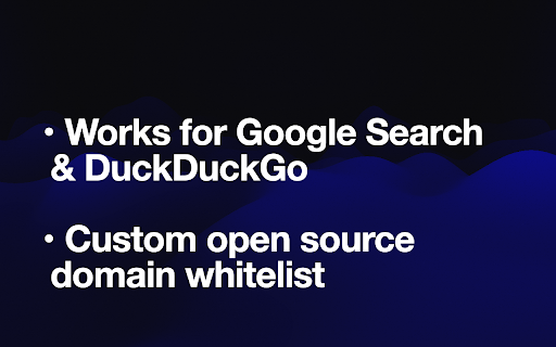 Clean Search for Developers  from Chrome web store to be run with OffiDocs Chromium online