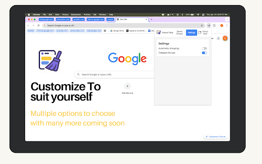 CleanTabs  from Chrome web store to be run with OffiDocs Chromium online