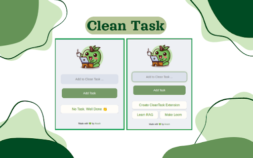 Clean Task  from Chrome web store to be run with OffiDocs Chromium online