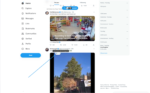Clean Twitter/X.com (Hide Tweets,Ads,etc)  from Chrome web store to be run with OffiDocs Chromium online