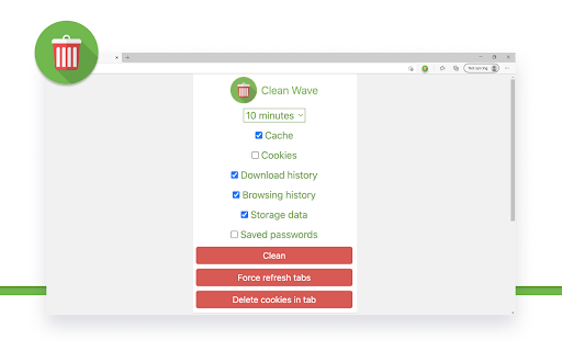 Clean Wave  from Chrome web store to be run with OffiDocs Chromium online