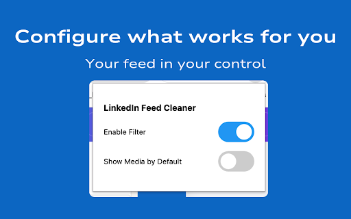 Clean your Linkedin feed  from Chrome web store to be run with OffiDocs Chromium online