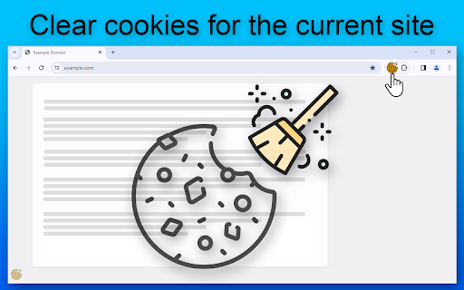 Clear cookies for one site  from Chrome web store to be run with OffiDocs Chromium online