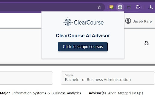 Clear Course  from Chrome web store to be run with OffiDocs Chromium online