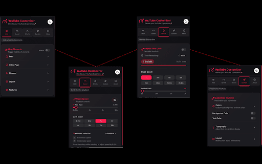 ClearView for YouTube Speed Control  Focus Mode  from Chrome web store to be run with OffiDocs Chromium online