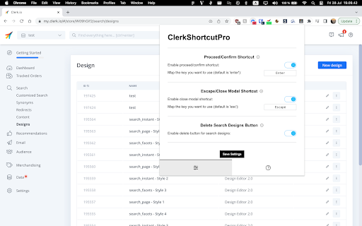 ClerkShortcutPro  from Chrome web store to be run with OffiDocs Chromium online