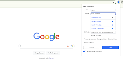 Clever Bookmark  from Chrome web store to be run with OffiDocs Chromium online