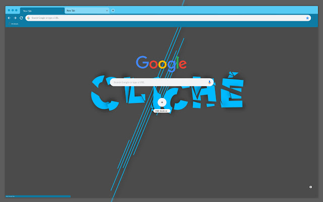 Cliche blue letters  from Chrome web store to be run with OffiDocs Chromium online