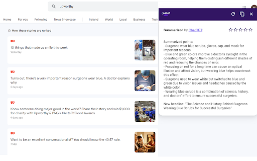 Clickbait Killer Link Summarizer  from Chrome web store to be run with OffiDocs Chromium online