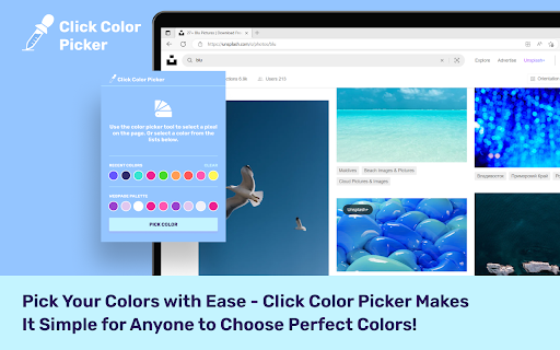 Click Color Picker  from Chrome web store to be run with OffiDocs Chromium online
