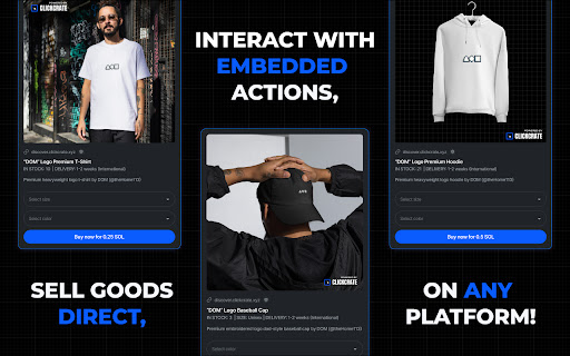 ClickCrate Blinks  from Chrome web store to be run with OffiDocs Chromium online