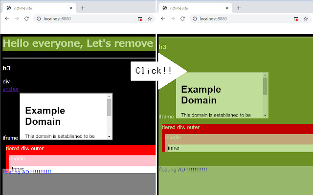 Click Elm Remover  from Chrome web store to be run with OffiDocs Chromium online