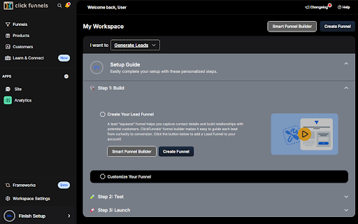 Clickfunnels 2.0 dark mode plus  from Chrome web store to be run with OffiDocs Chromium online