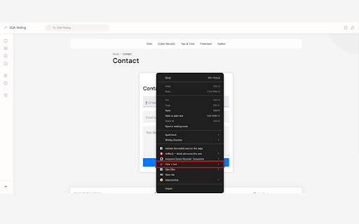 Click n Test Hacker Mode  from Chrome web store to be run with OffiDocs Chromium online