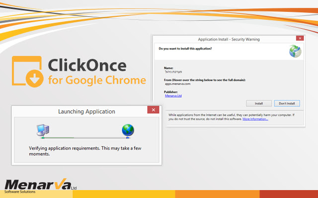 ClickOnce for Google Chrome  from Chrome web store to be run with OffiDocs Chromium online