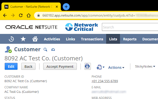 Click to Call Netsuite Edition  from Chrome web store to be run with OffiDocs Chromium online
