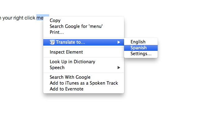 Click Translate  from Chrome web store to be run with OffiDocs Chromium online