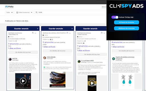 ClicSpy  from Chrome web store to be run with OffiDocs Chromium online