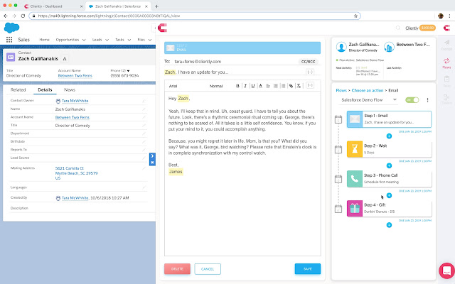 Cliently for Salesforce  from Chrome web store to be run with OffiDocs Chromium online