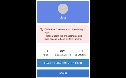 Clifford LinkedIn Manager  from Chrome web store to be run with OffiDocs Chromium online