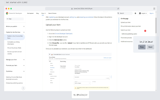 Clikez  from Chrome web store to be run with OffiDocs Chromium online
