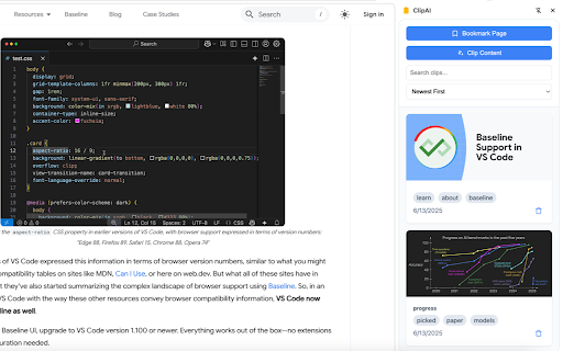 ClipAI  from Chrome web store to be run with OffiDocs Chromium online