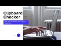 Clipboard Checker para Chrome de la tienda web de Chrome se ejecutará con OffiDocs Chromium en línea