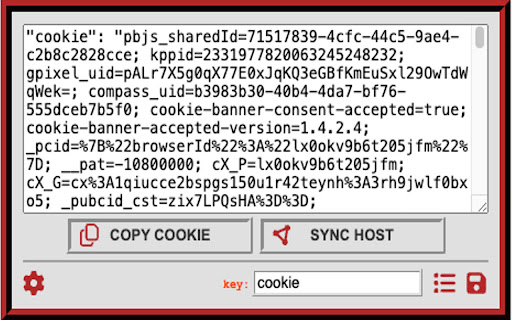 Clipboard Curl Cookie  from Chrome web store to be run with OffiDocs Chromium online