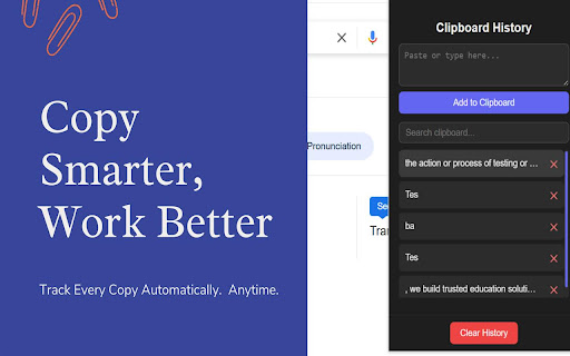 Clipboard History – Best Clipboard Manager for Chrome  from Chrome web store to be run with OffiDocs Chromium online