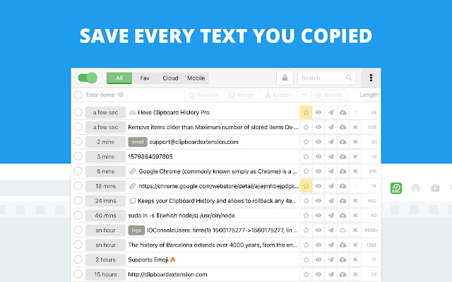 Clipboard History Pro: best productivity tool  from Chrome web store to be run with OffiDocs Chromium online