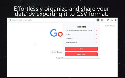 Clipboard Save  from Chrome web store to be run with OffiDocs Chromium online