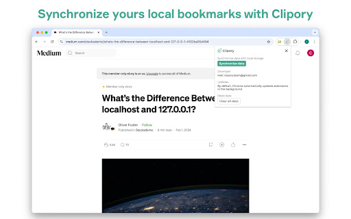 Clipory  from Chrome web store to be run with OffiDocs Chromium online