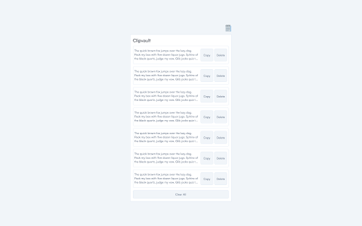 Clipvault  from Chrome web store to be run with OffiDocs Chromium online