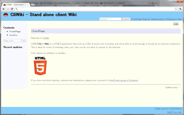 CliWiki  from Chrome web store to be run with OffiDocs Chromium online