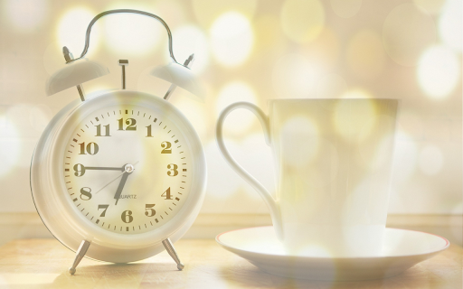 Clock and glass of water  from Chrome web store to be run with OffiDocs Chromium online