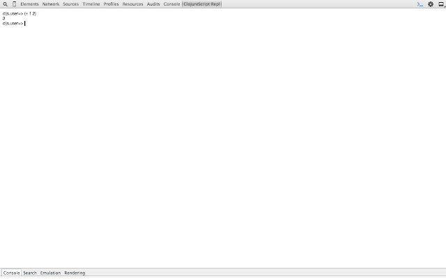 ClojureScript REPL (Self Hosting)  from Chrome web store to be run with OffiDocs Chromium online
