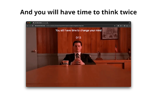 Cloockler: think twice  from Chrome web store to be run with OffiDocs Chromium online