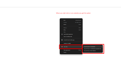 Close All Tabs for Website  from Chrome web store to be run with OffiDocs Chromium online