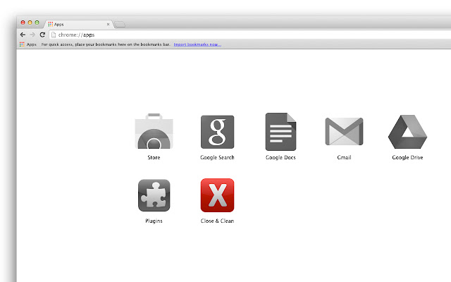 Close  Clean  from Chrome web store to be run with OffiDocs Chromium online