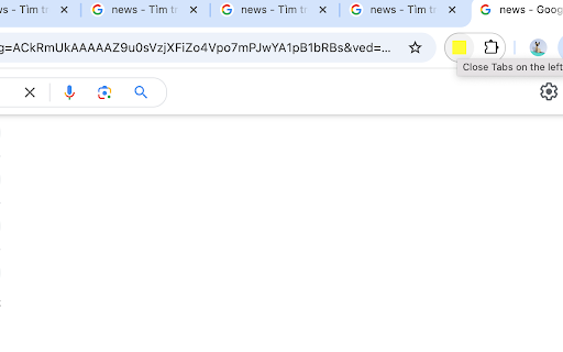 Close Tabs on the left  from Chrome web store to be run with OffiDocs Chromium online
