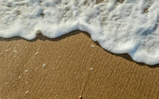 Close up of a Foamy Wave on the Shore  from Chrome web store to be run with OffiDocs Chromium online