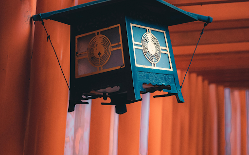 Close up of a Traditional Lantern in a Japanese Temple  from Chrome web store to be run with OffiDocs Chromium online