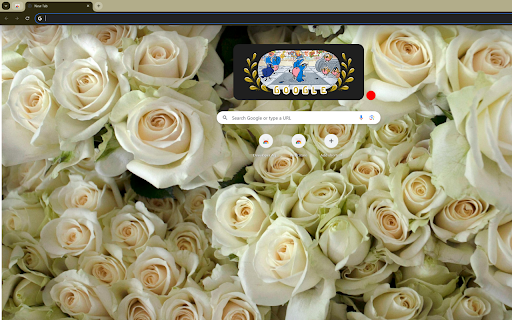 Close up of White Roses  from Chrome web store to be run with OffiDocs Chromium online