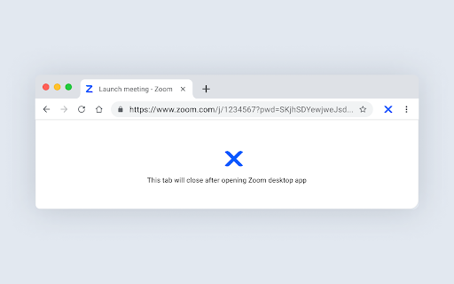 Close Zoom Tab  from Chrome web store to be run with OffiDocs Chromium online