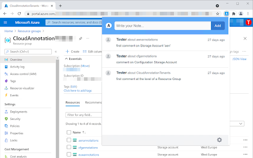 Cloud Annotation Tools (Azure Edition)  from Chrome web store to be run with OffiDocs Chromium online