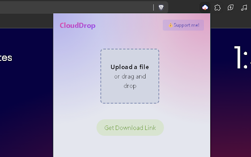 CloudDrop  from Chrome web store to be run with OffiDocs Chromium online